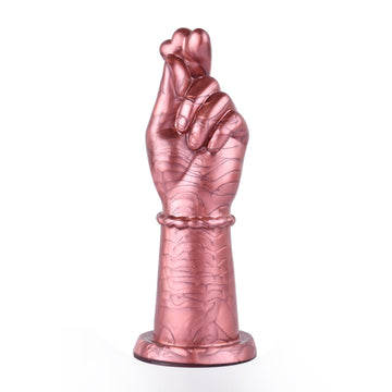 5 Inch Silicone Heart Hand Butt Plug
