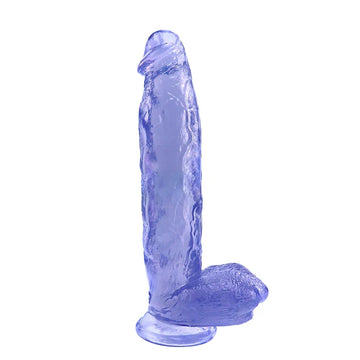11 Inch Blue Jelly Big Dildo