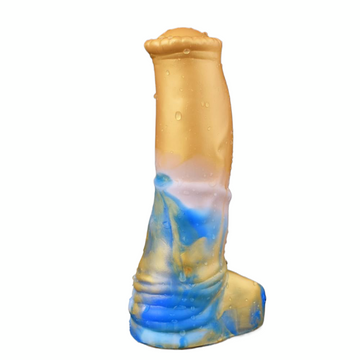 6 Inch Gold Silicone Horse Cock Sleeve