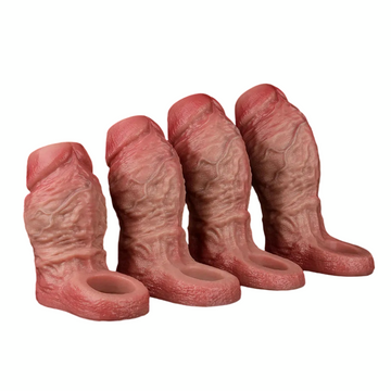 Realistic Large Opening Penis Enlargement Sleeve-Multiple Sizes