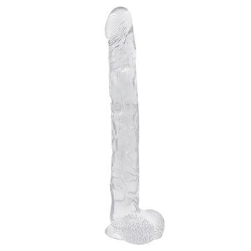 16 Inch Clear Extra Long Jelly Dildo