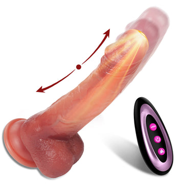 8 Inch 3 In 1 Realistic Electric Dildo