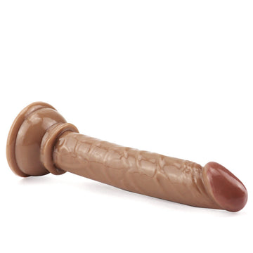 6 Inch Slim Brown Mini Dildo