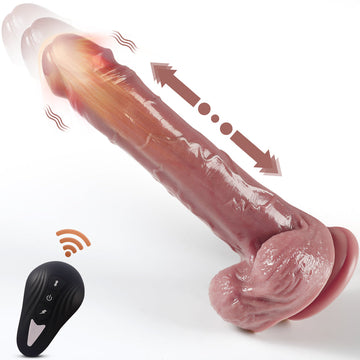 8 Inch Silicone Realistic Electric Thrusting Dildo
