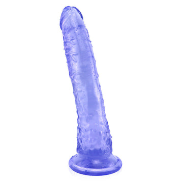 8 Inch Slim Blue Anal Dildo
