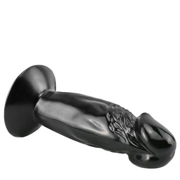 4 Inch Black Realistic Suction Cup Small dildo