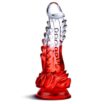 10 Inch Red Clear Spiked Dragon Dildo