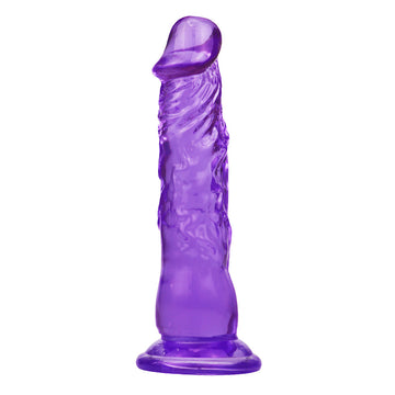 8 Inch Purple Clear Jelly Dildo