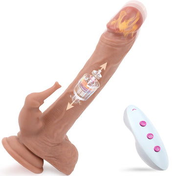 8 Inch Dumbo Thrusting Rabbit Vibrator