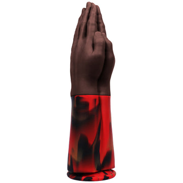 12 Inch Realistic Brown Hand Anal Dildo