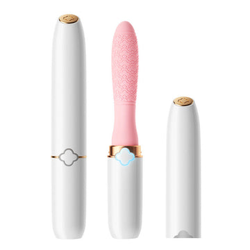 White Shape Pink Lipstick G Spot Vibrator