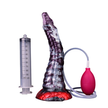 9 Inch Dark Purple Tentacle Squirting Dildo
