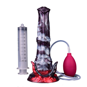 Ejaculation Dragon Demon Horn Silicone Fantasy Dildo