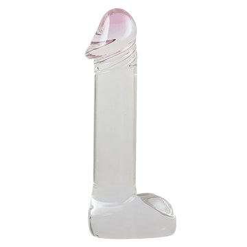 6 inch Lifelike Clear Glass Dildo