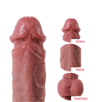 8 Inch Wireless Remote Control Vibrating Thrusting Dildo