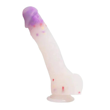 9 Inch Confetti Jelly Silicone Dildo