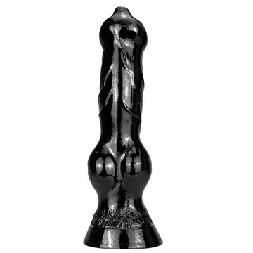 14 Inch Black Giant Knot Dog Dildo