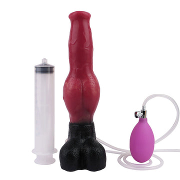 10 Inch Inflatable Silicone Horse Ejaculating Dildo