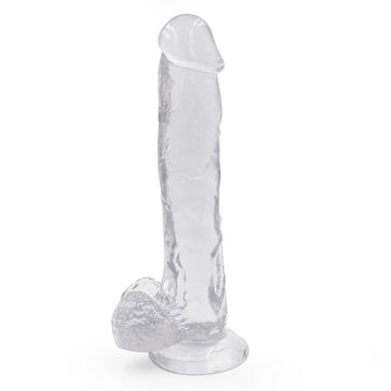 10 Inch Transparent Realistic Jelly Dildo