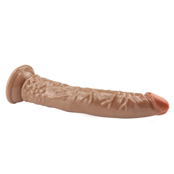8 Inch Slim Brown Anal Dildo