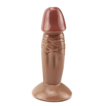 4 Inch Small Beginner Brown Dildo