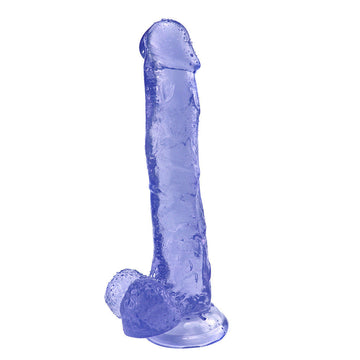 10 Inch Blue Long Rubber Jelly Dildo