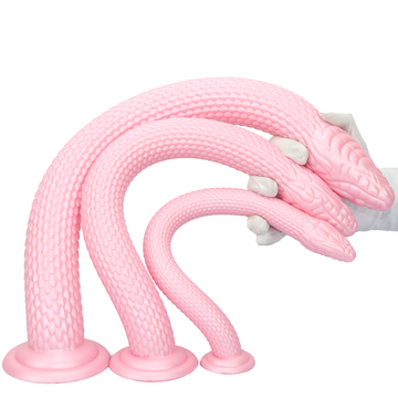 21 Inch Pink Soft Snake Fantasy Dildo