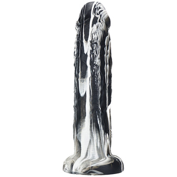10 Inch Silicone Mixed Color Huge Anal Dildo