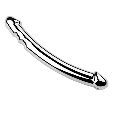 7 Inch Stainless Steel Double Headed Metal Dildo