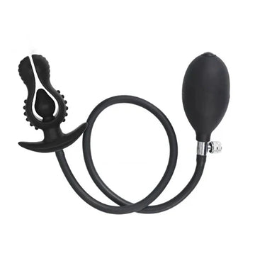 New Big Black Inflatable Butt Plug