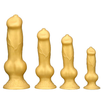 Golden Extra Large Size Dog Dildo