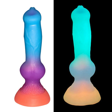 Blue Dog Glow in the Dark Dildo