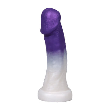 Brown Mushroom Head Silicone 7 Inch Dildo