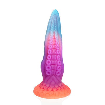 9 Inch Glowing Silicone Fantasy Tentacle Dildo
