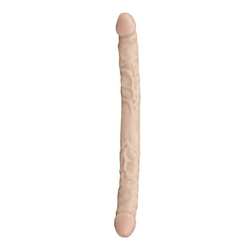16 Inch Extra Long White Double Headed Dildo