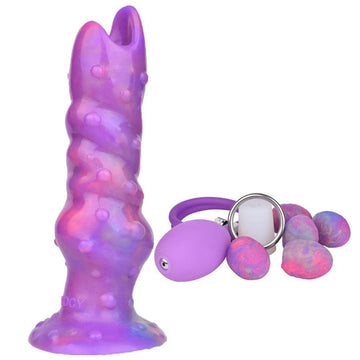 8 Inch Purple Luminous Ovipositor Dildo