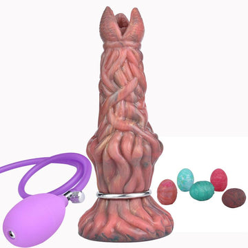 8 Inch Silicone Glow In The Dark Ovipositor Toy