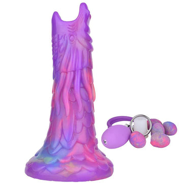 7 Inch Purple Silicone Dragon Ovipositor Dildo