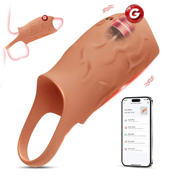 3.8 Inch Male Opening Vibrating Penis Sleeve