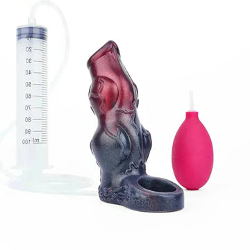 5 Inch Double Knot Opening Squirting Penis Sleeve