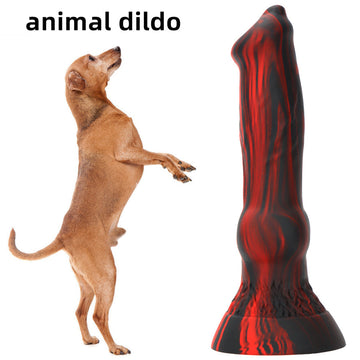 7 Inch Dog Knot Silicone Anal Dildo