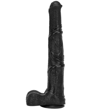 14 Inch Creature Rooster Horse Big Black Dildo