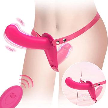 Small Strapless Vibrating Strap on Dildo