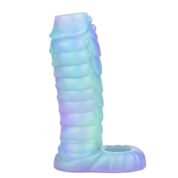 5 Inch Dragon Scale Textured Open Penis Sleeve