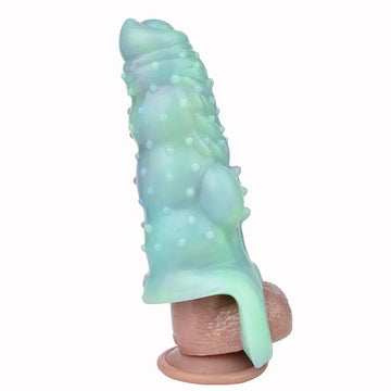 Glow In The Dark Alien Spiked Penis Sleeve