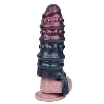 Threaded Raised Silicone Delay Penis Sleeve