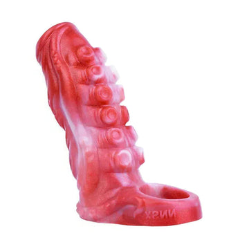Red Tentacle Monster Open Penis Sleeve