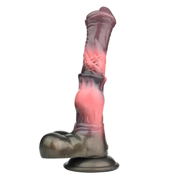 9.8 Inch Platinum Silicone Fantasy Horse Dildo