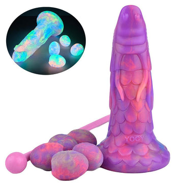 7 Inch Purple Glow In The Dark Dragon Ovipositor Toy
