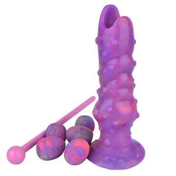 Purple Thread Spikes Fantasy Ovipositor Toy